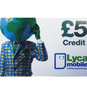 Lyca Top Up Voucher  Sgl × 10