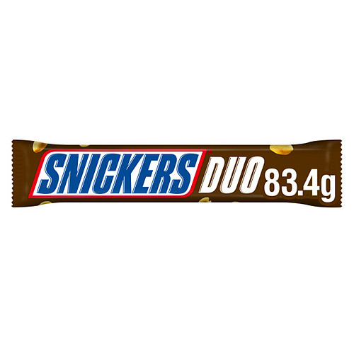 Snickers Caramel, Nougat & Peanuts Chocolate Snack Bar Duo 83.4g 83.4g × 32 × 1