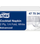 477534 Tork White Cocktail Napkin 200sht × 1