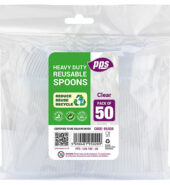 Heavy Duty Plastic Spoons 50s × 1