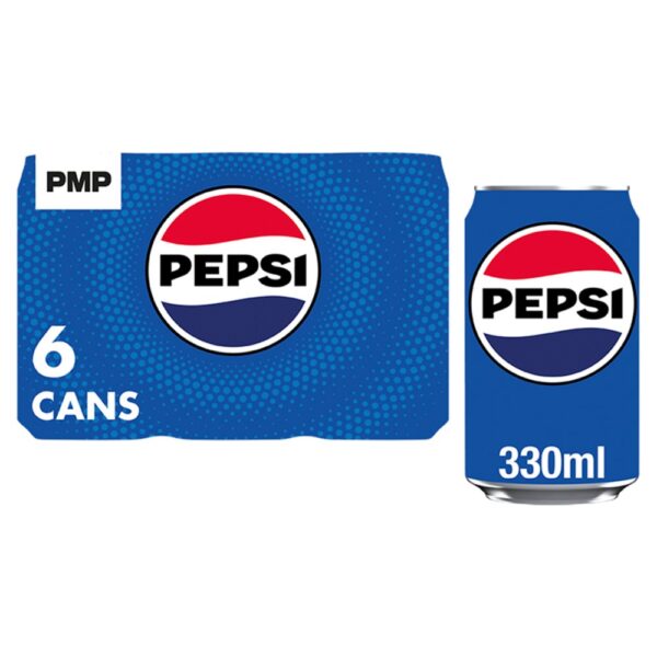 Pepsi Cans 6 x 330ml 330ml × 4 × 1