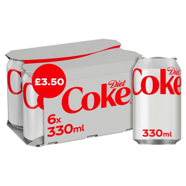 Diet Coke 6 x 330ml   330ml × 4 × 1