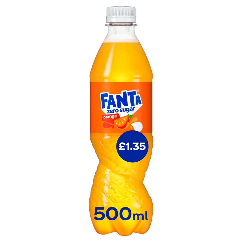 Fanta Orange Zero 500ml   500ml × 12 × 1