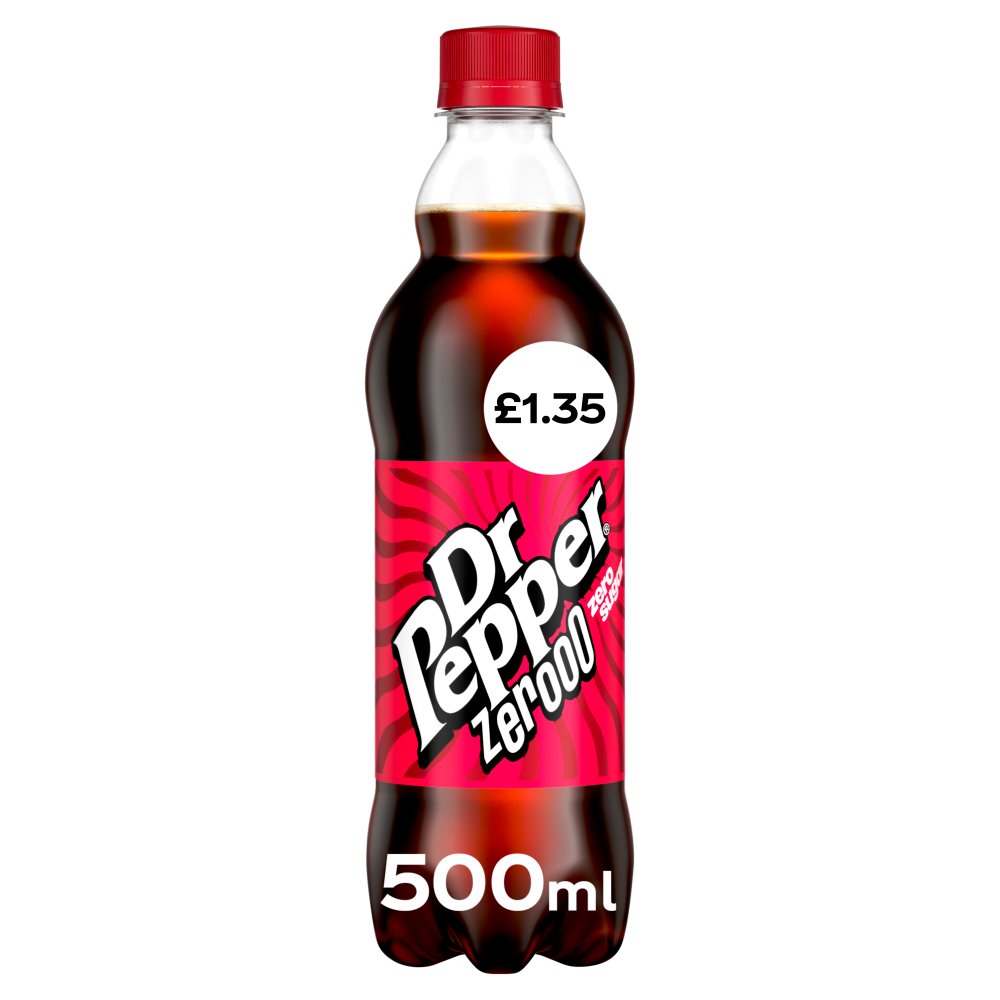 Dr Pepper Zero 500ml   500ml × 12 × 1
