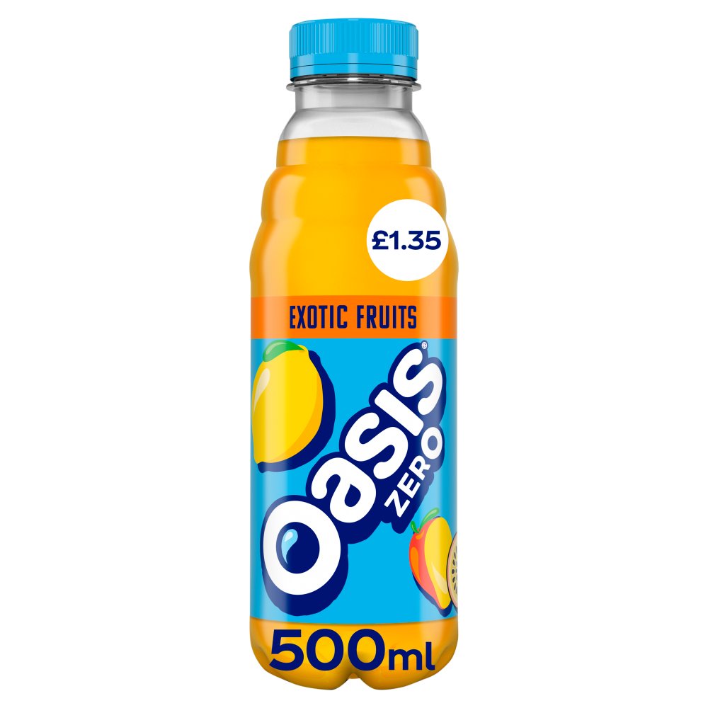 Oasis Zero Exotic Fruit 500ml   500ml × 12 × 1