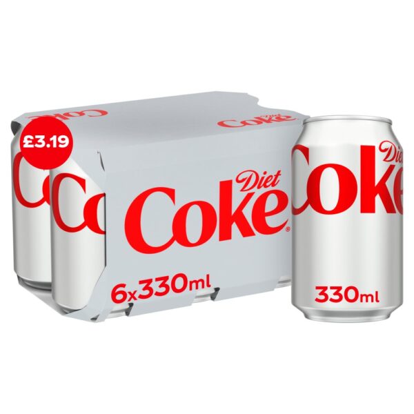 Diet Coke 6 x 330ml   330ml × 4 × 1