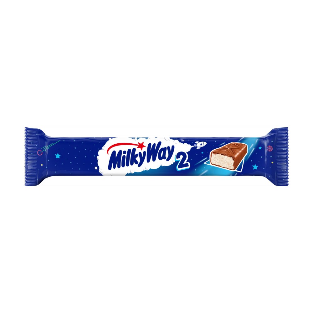 Milky Way Nougat & Milk Chocolate Snack Bar 43g Twin × 28 × 1