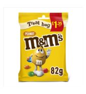 M&M’s Crunchy Peanut & Milk Chocolate Bites Treat Bag   82g 82g × 16 × 1
