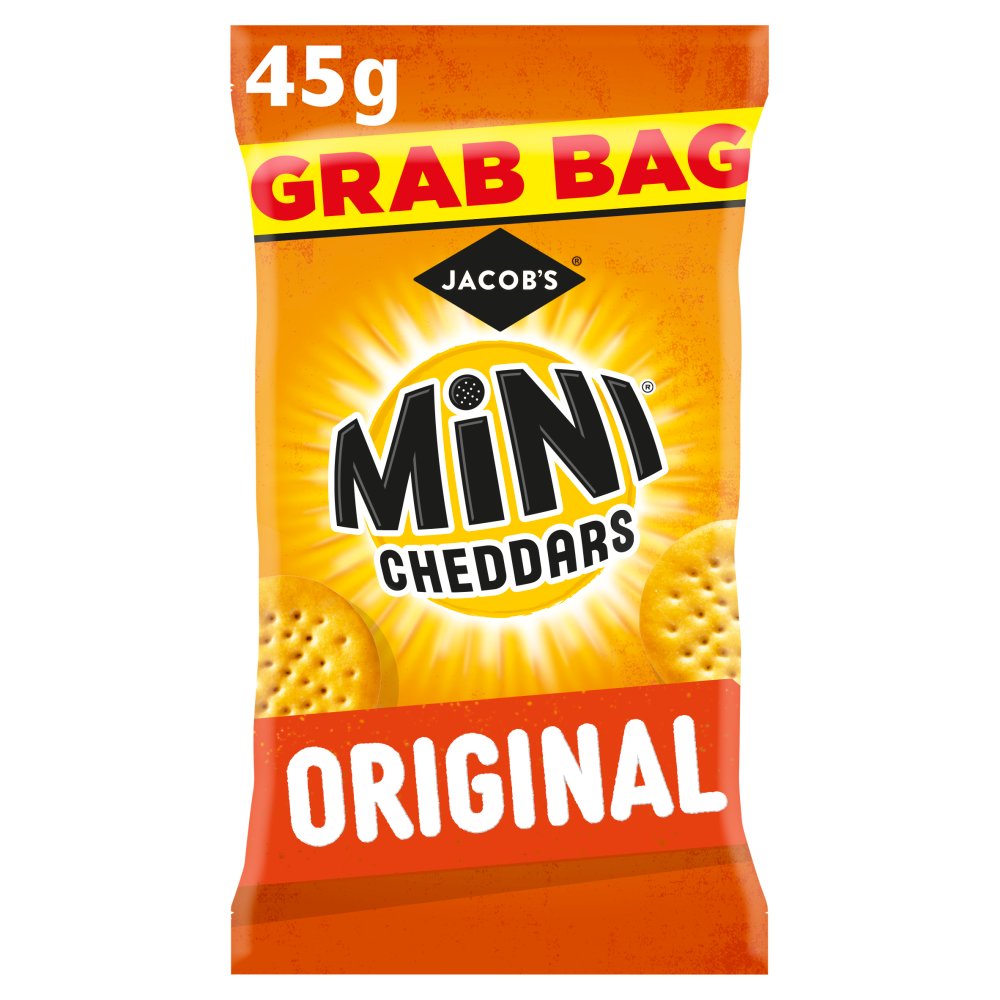 Jacob’s Mini Cheddars Original Snacks Grab Bag 45g 45g × 30 × 1