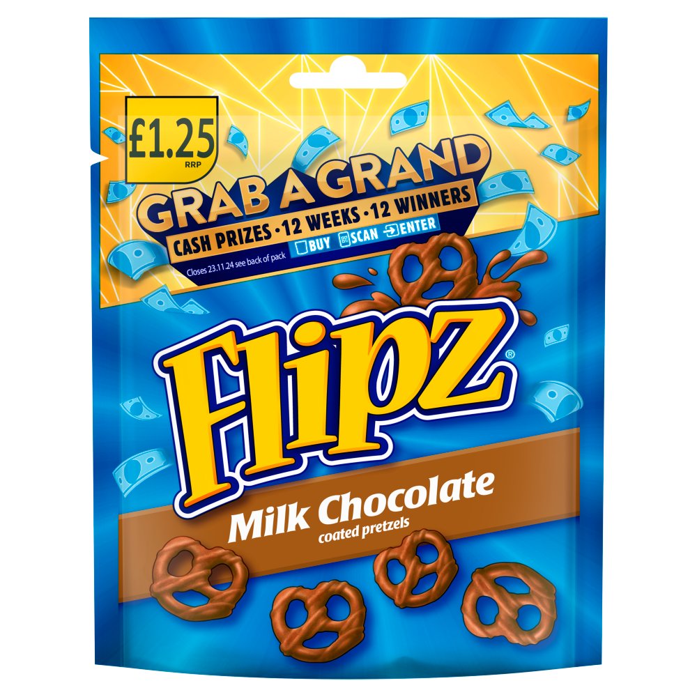 Flipz Milk Chocolate 12x80g RRP   80g × 12 × 1