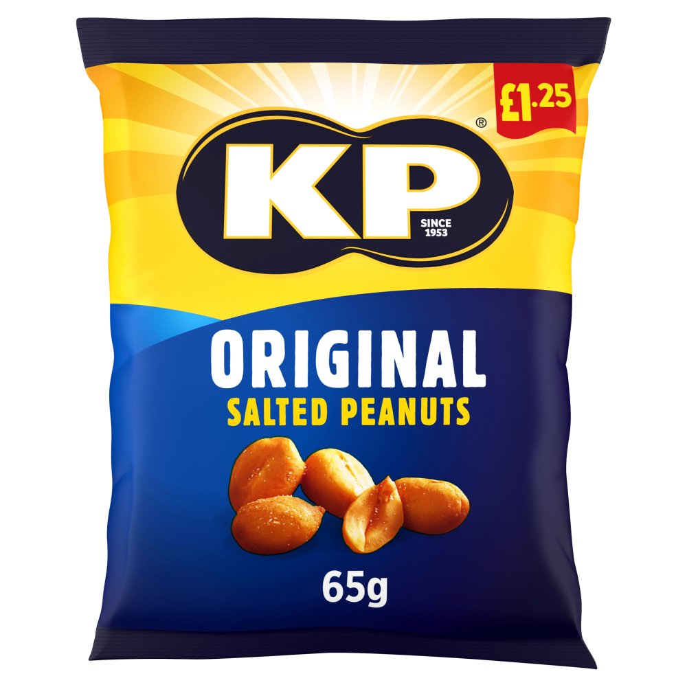 KP Original Salted Peanuts 65g,   65g × 16 × 1