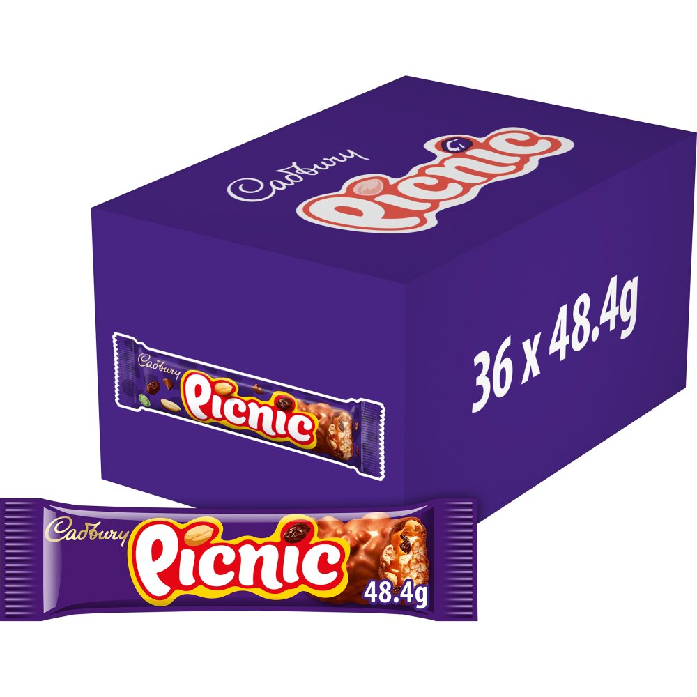 Cadbury Picnic Chocolate Bar 48.4g Std × 36 × 1