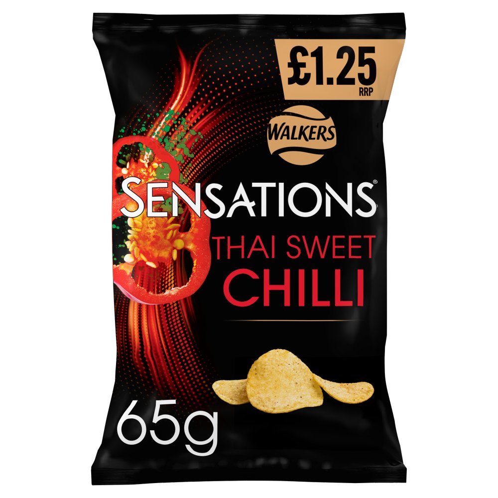 Walkers Sensations Thai Sweet Chilli Crisps  RRP  65g 65g × 18 × 1