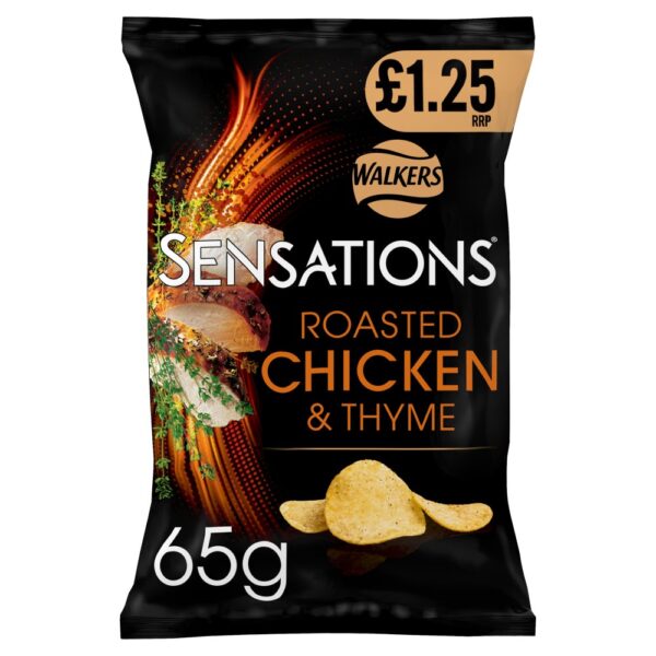 Walkers Sensations Roasted Chicken & Thyme Crisps  RRP  65g 65g × 15 × 1