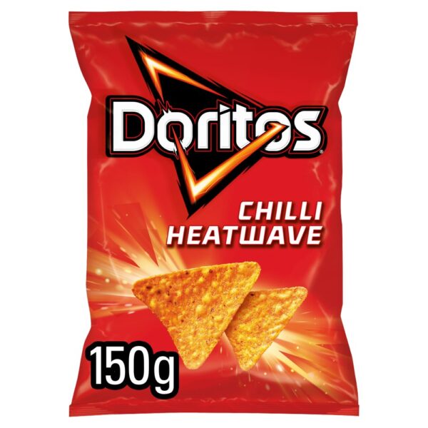 Doritos Chilli Heatwave Sharing Tortilla Chips Crisps 150g 150g × 12 × 1
