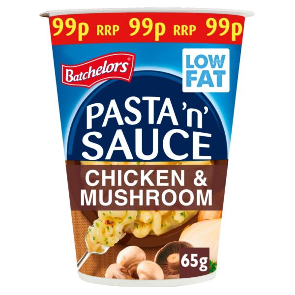 Batchelors Pasta 'n' Sauce Chicken & Mushroom Flavour Pot 65g 65g × 6 × 1