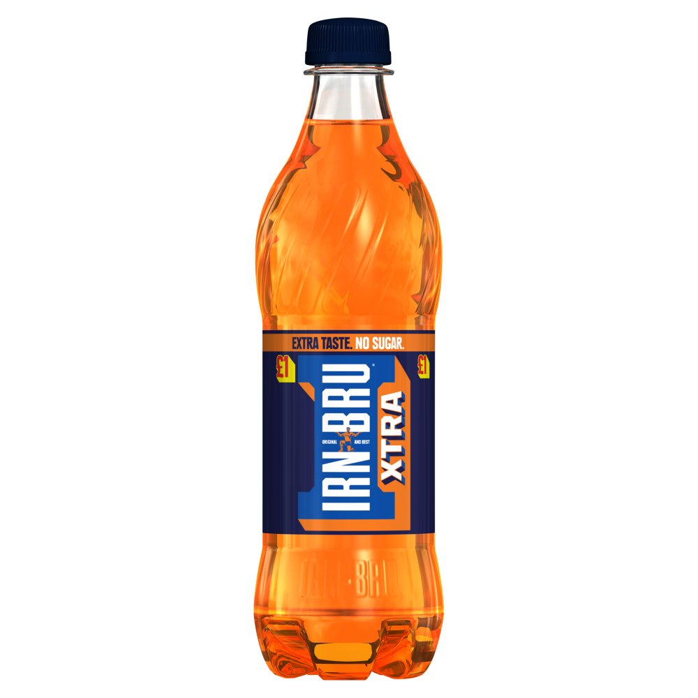 IRN-BRU Xtra No Sugar 500ml Bottle   500ml × 12 × 1