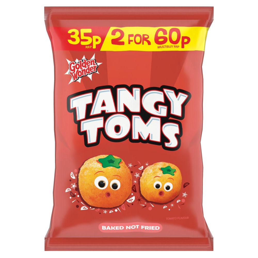 Golden Wonder Tangy Toms 22g 22g × 36 × 1