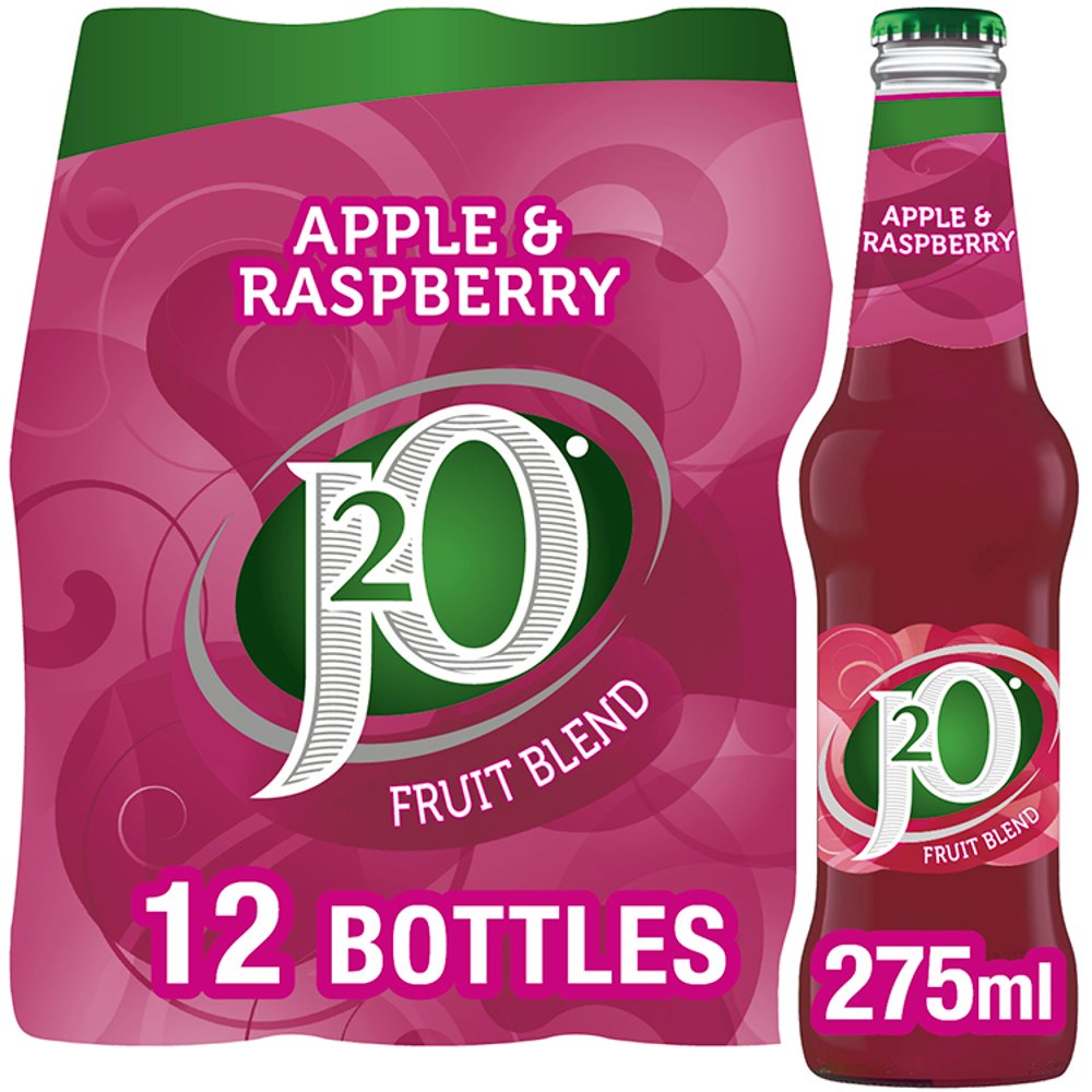 J2O Apple & Raspberry 12 x 275ml 275ml × 12 × 1