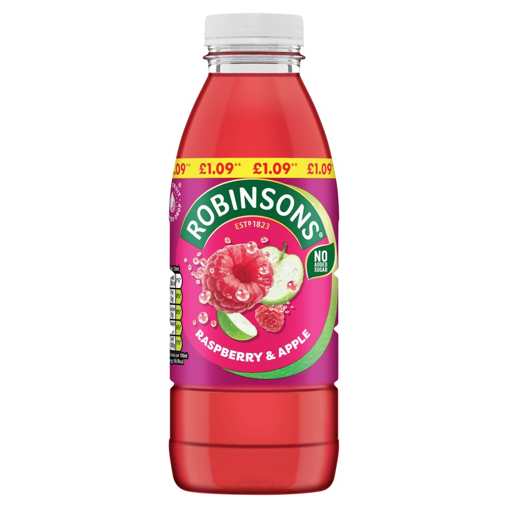 Robinsons Ready to Drink Raspberry & Apple Juice Drink  500ml 500ml × 12 × 1