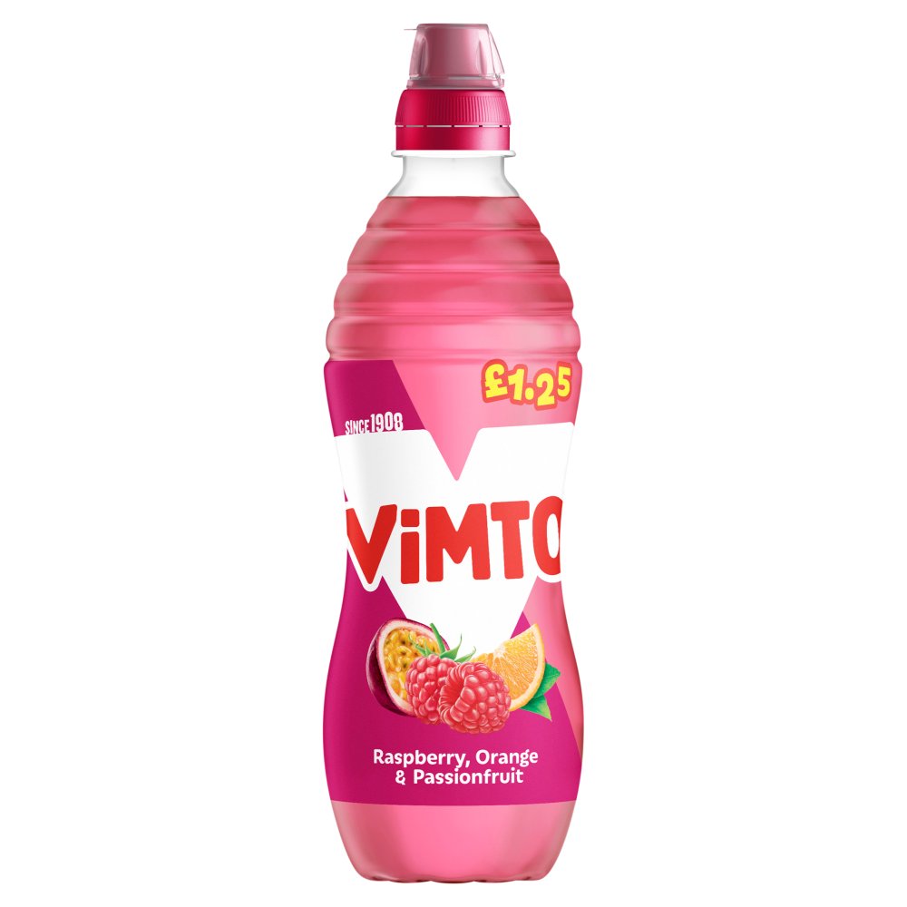 Vimto Raspberry, Orange & Passionfruit 500ml 500ml × 12 × 1