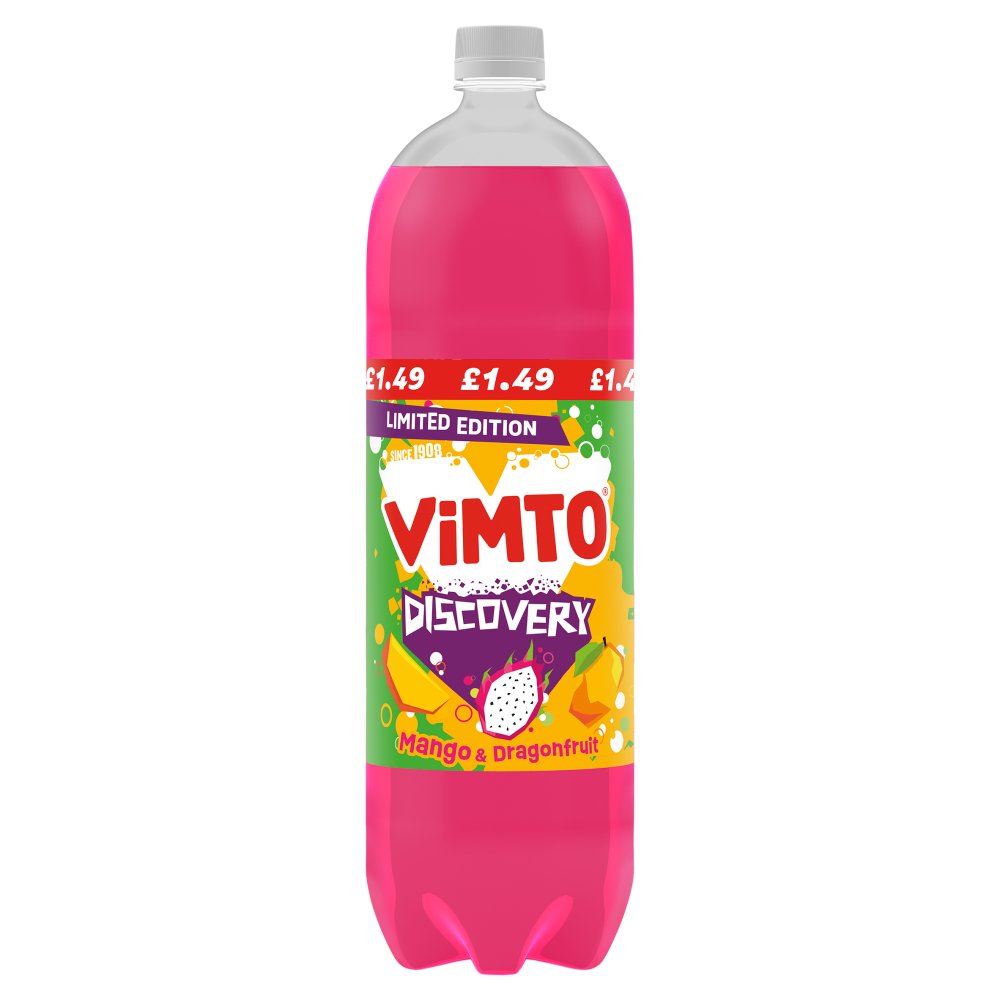 Vimto Discovery Mango & Dragonfruit 2 litre 2Ltr × 8 × 1