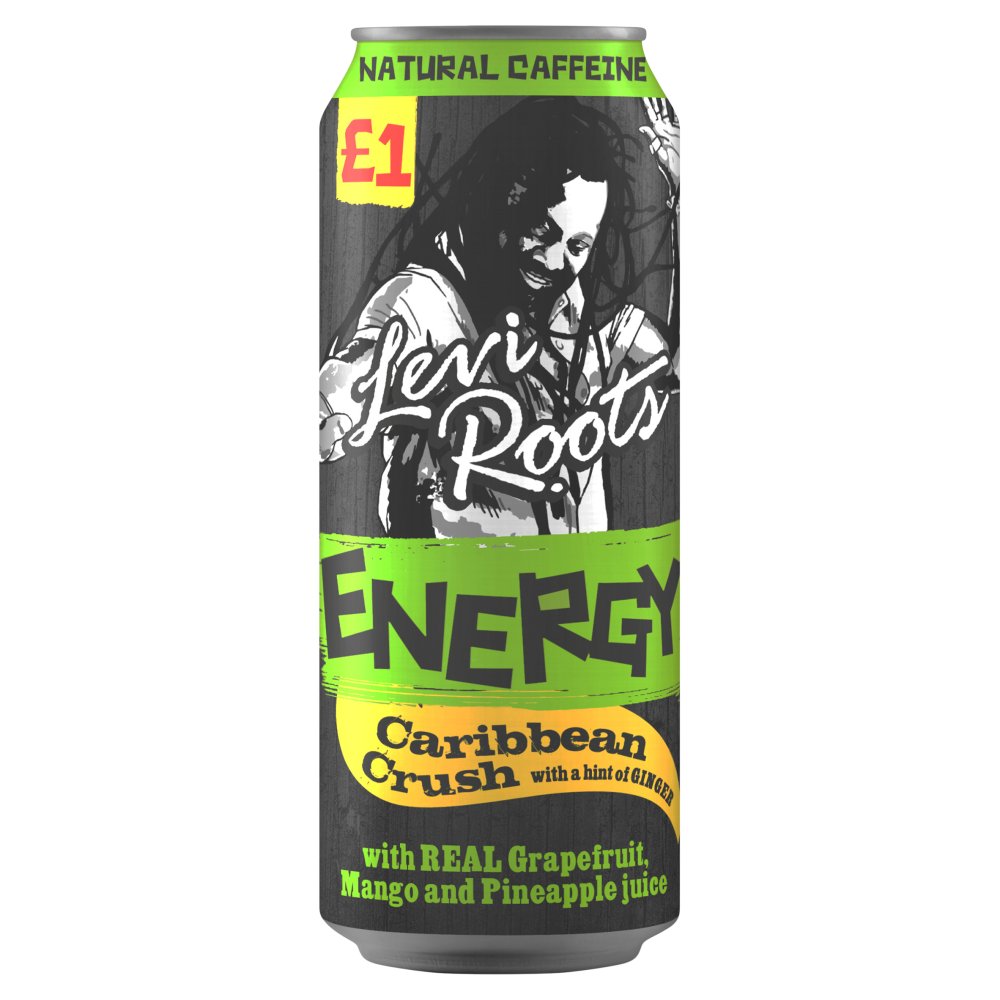 Levi Roots Energy Caribbean Crush with Hint of Ginger 500ml 500ml × 12 × 1
