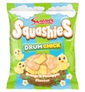 Swizzels Squashies Drum Chick Orange & Pineapple Flavour 120g 120g × 12 × 1