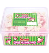 Swizzels Giant Mushrooms 120ct Sweet Tub Pce × 120 × 1