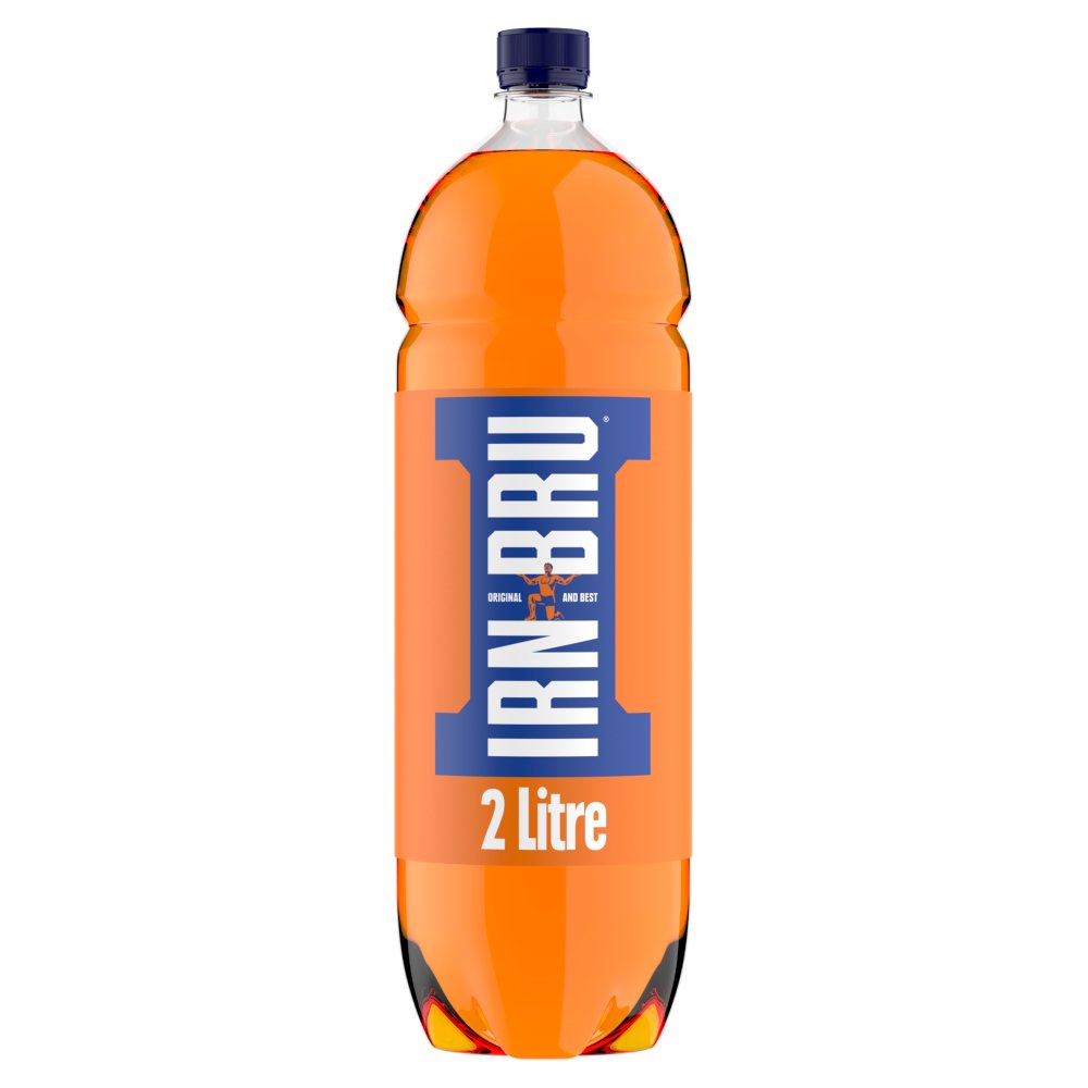IRN-BRU Soft Drink Bottle 2 Litre 2Ltr × 6 × 1