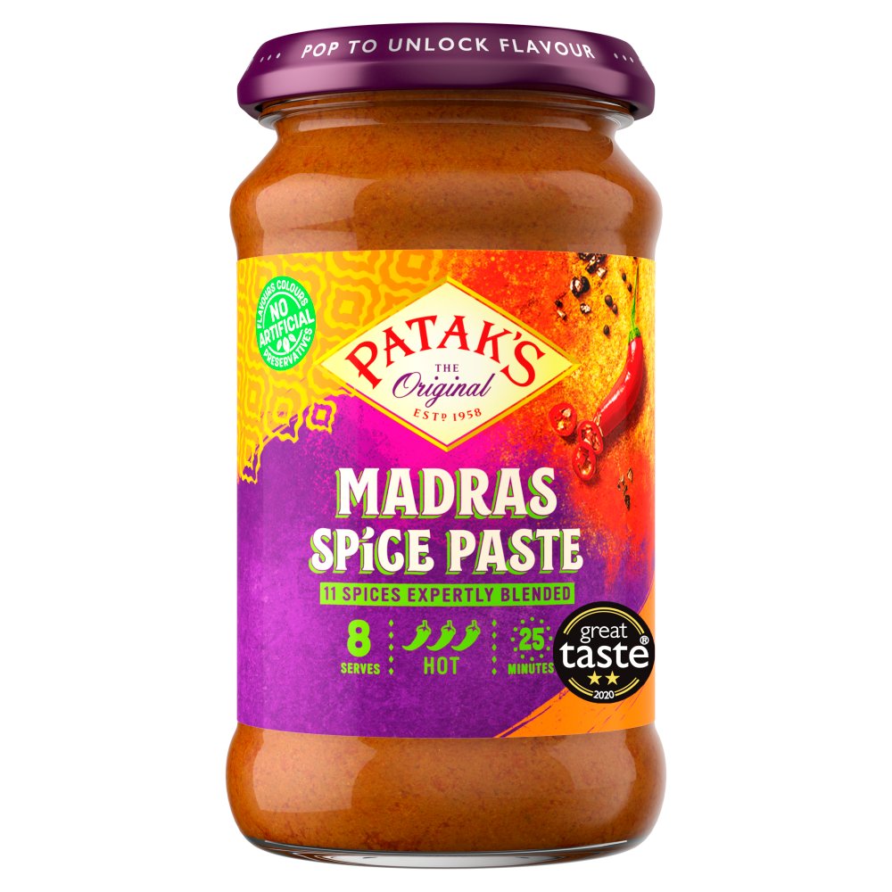 Patak’s The Original Madras Spice Paste 283g 283g × 6 × 1