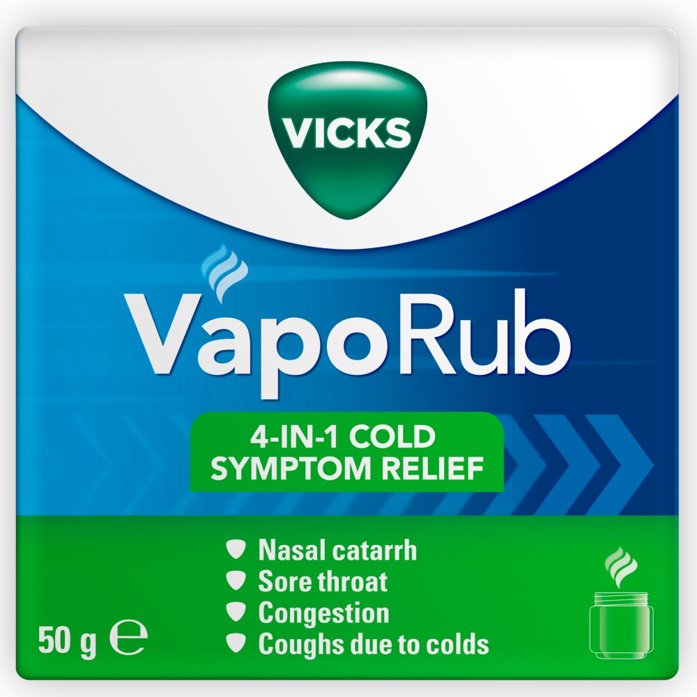 Vicks VapoRub relief of cough cold & flu like symptoms Jar 50g 50g × 6 × 1