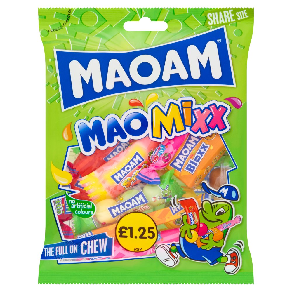 MAOAM MaoMixx Assorted Chewy Sweets Sharing Bag 140g 140g × 14 × 1