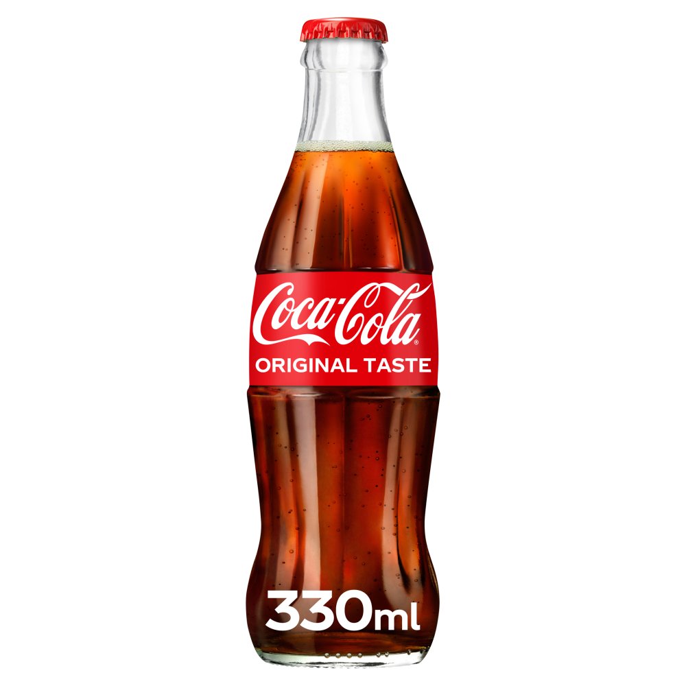 Coca-Cola Original Taste Glass Bottles 24 x 330ml 330ml × 24 × 1