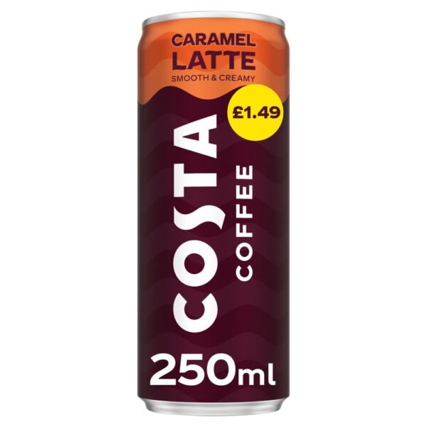 Costa Coffee Caramel Latte 12 x 250ml   250ml × 12 × 1
