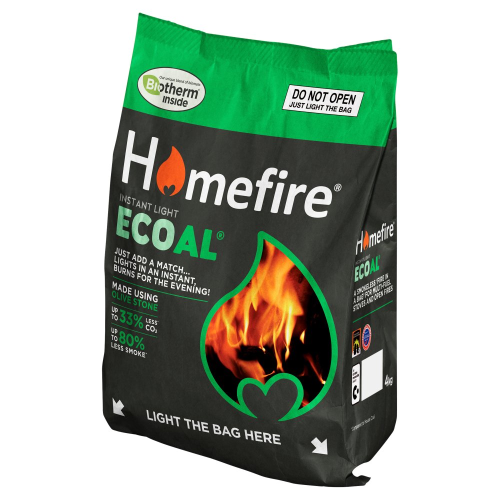 Homefire Instant Light Ecoal 4kg 4Kg × 1