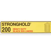 Stronghold 200 Black Bin Liners 200s × 1