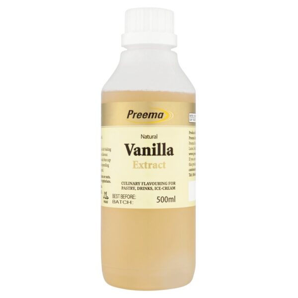 Preema Natural Vanilla Extract 500ml 500ml × 6