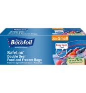 Bacofoil SafeLoc 20 Double Seal Food and Freezer Bags Small 20s × 12