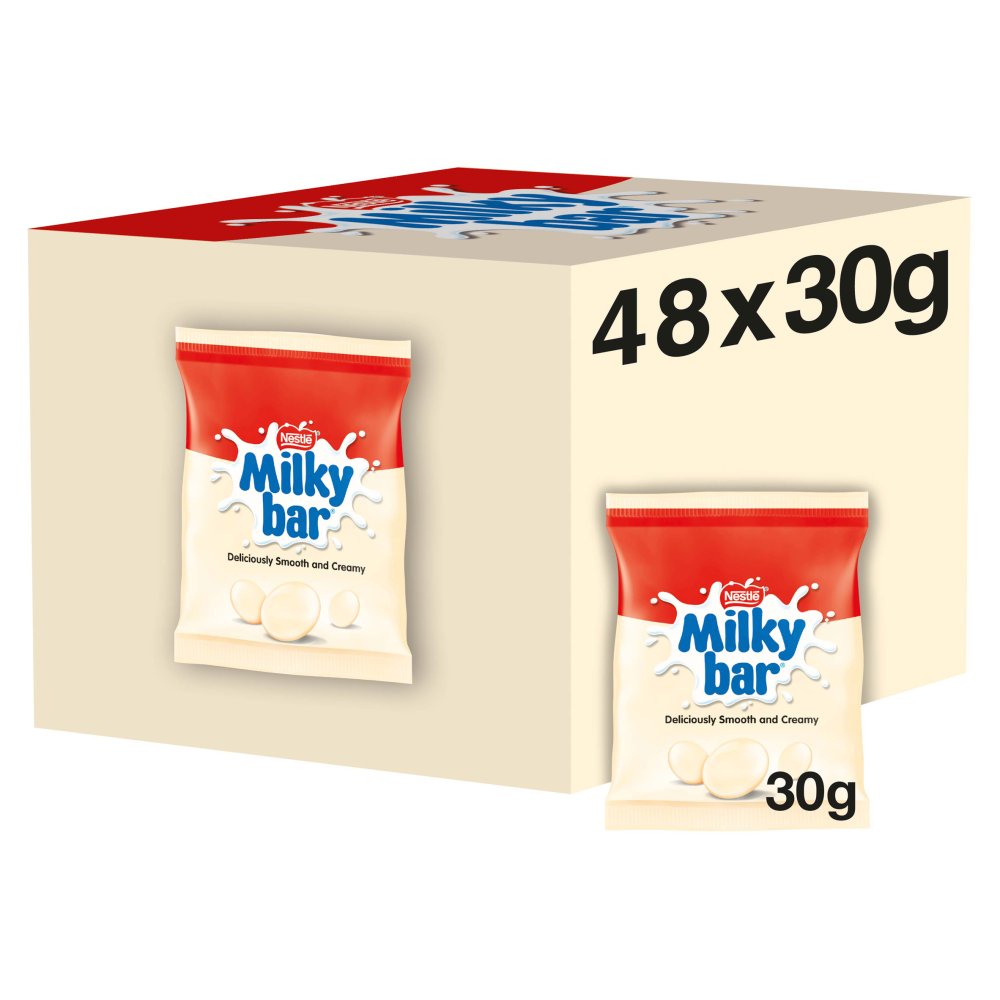 Milkybar Buttons White Chocolate Bag 30g 30g × 48 × 1
