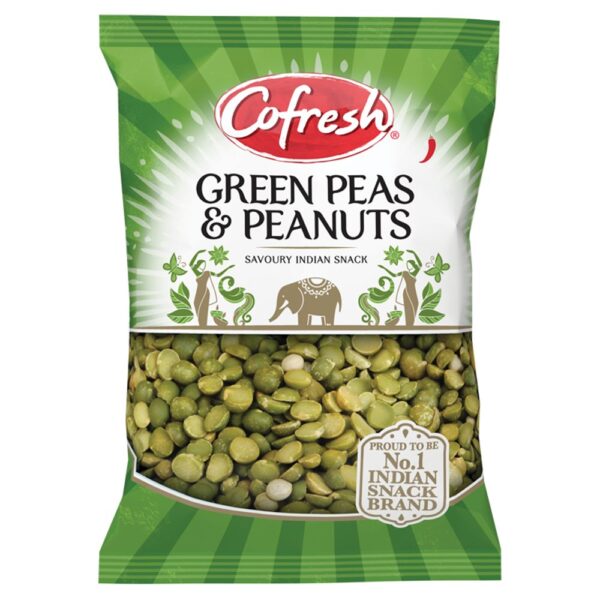 Cofresh Green Peas & Peanuts Savoury Indian Snack 325g 350g × 6 × 1