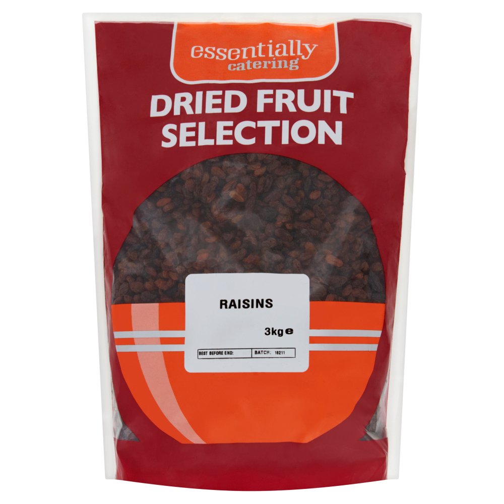 Essentially Catering Dried Fruit Selection Raisins 3kg 3Kg × 4