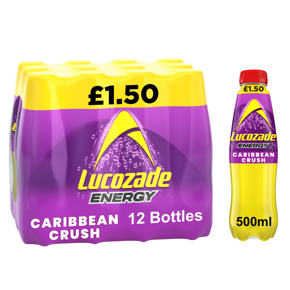 Lucozade Energy Drink Caribbean Crush 500ml   500ml × 12 × 1