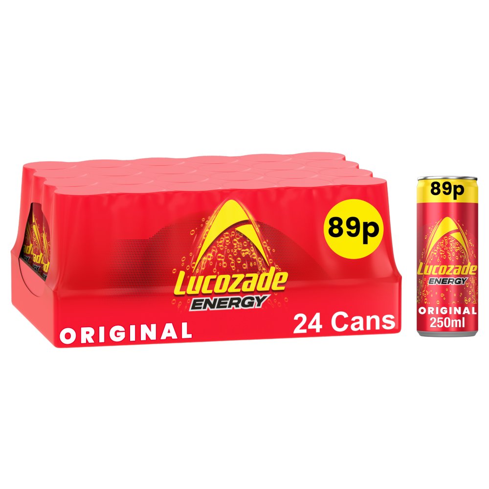 Lucozade Energy Drink Original 250ml  89p 250ml × 24 × 1