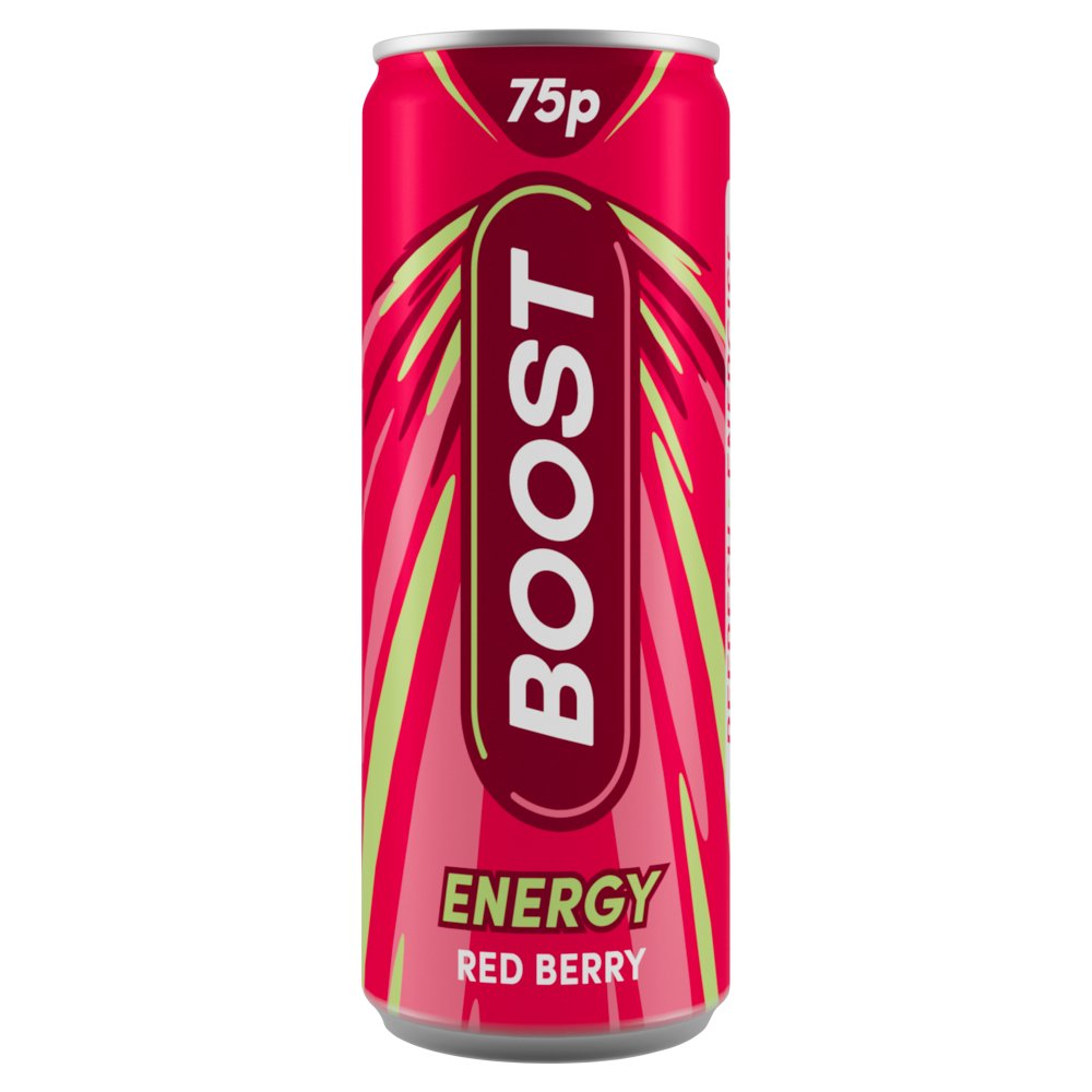 Boost Energy Red Berry 250ml 250ml × 24 × 1