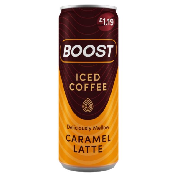 Boost Iced Coffee Caramel Latte 250ml 250ml × 12 × 1
