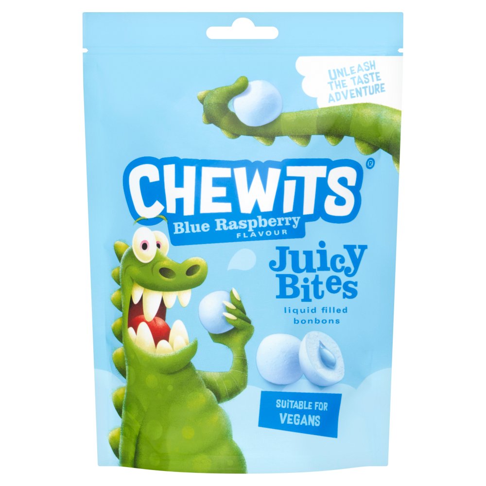 Chewits Blue Raspberry Flavour Juicy Bites 115g 115g × 10 × 1