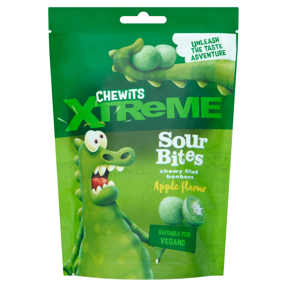 Chewits Xtreme Apple Flavour Sour Bites 115g 115g × 10 × 1