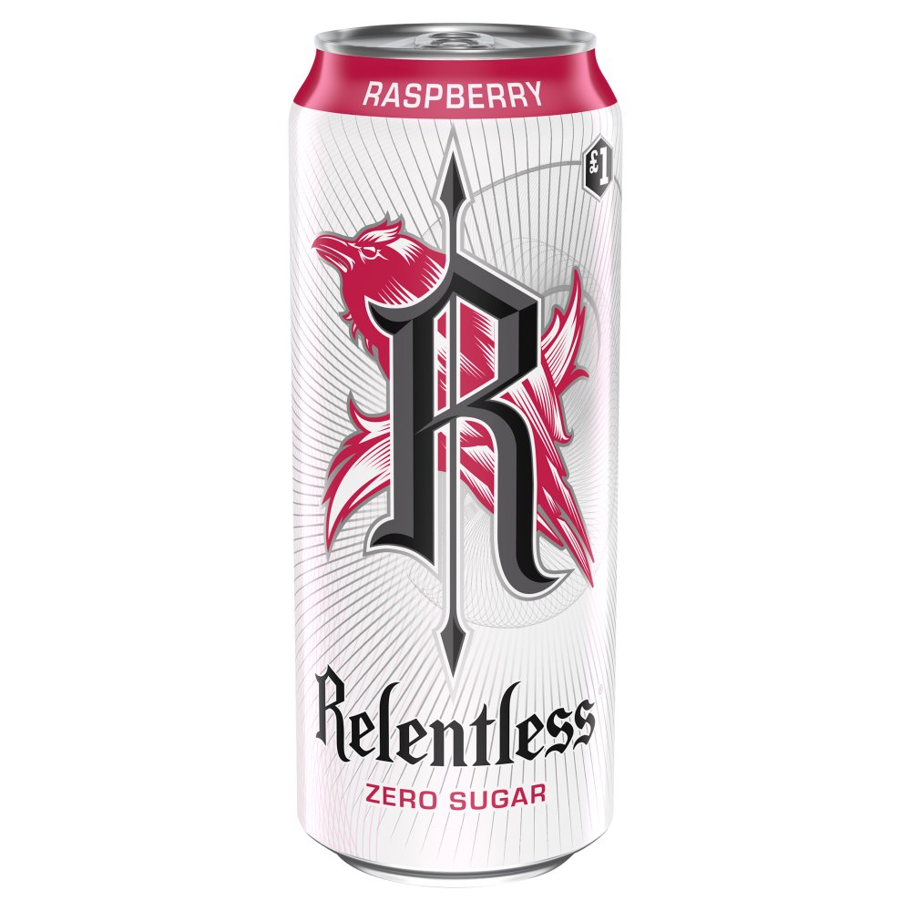 Relentless Raspberry Zero Energy Drink 500ml   500ml × 12 × 1