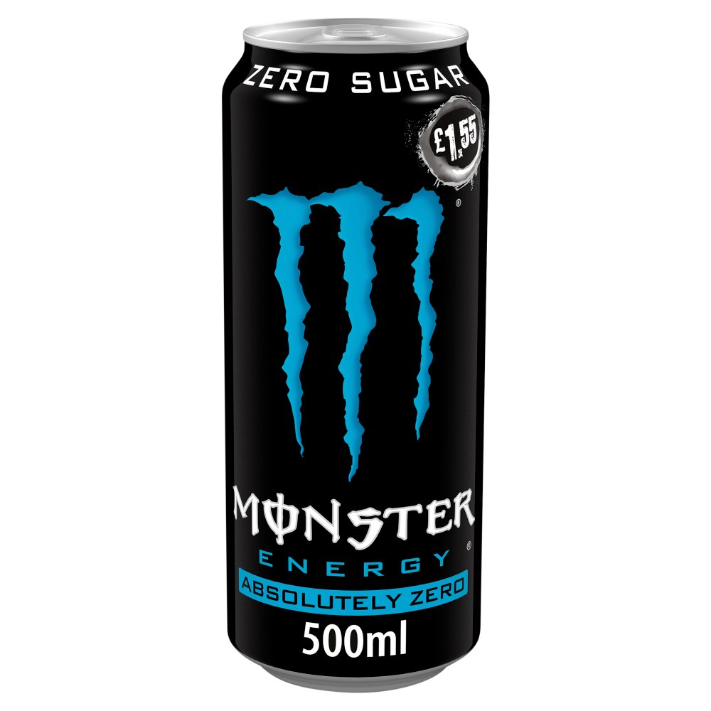 Monster Energy Drink Absolutely Zero Sugar 12 x 500ml   500ml × 12 × 1